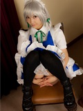 cosplay美女套图 c77 Sakuya Izayoi　白丝假发扮相(1)(28)